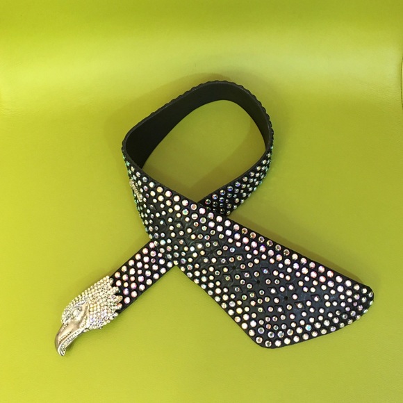 Leather rhinestone eagle 🦅 head belt - Picture 3 of 4